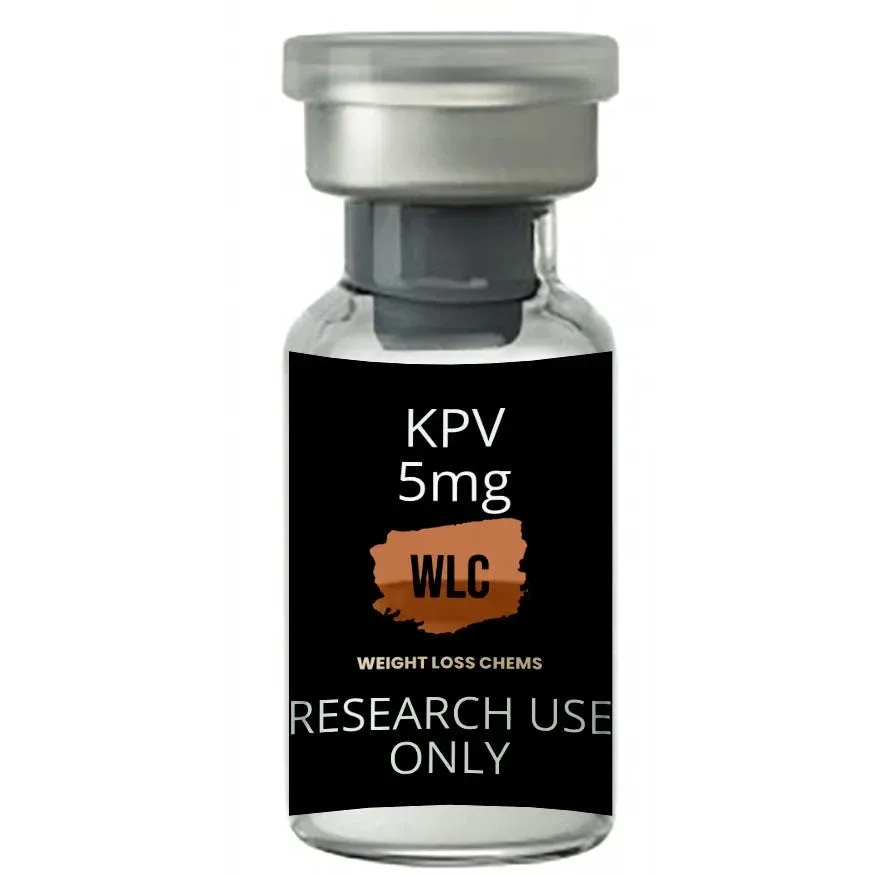 KPV 5mg vial from Weight Loss Chems, for research use only.