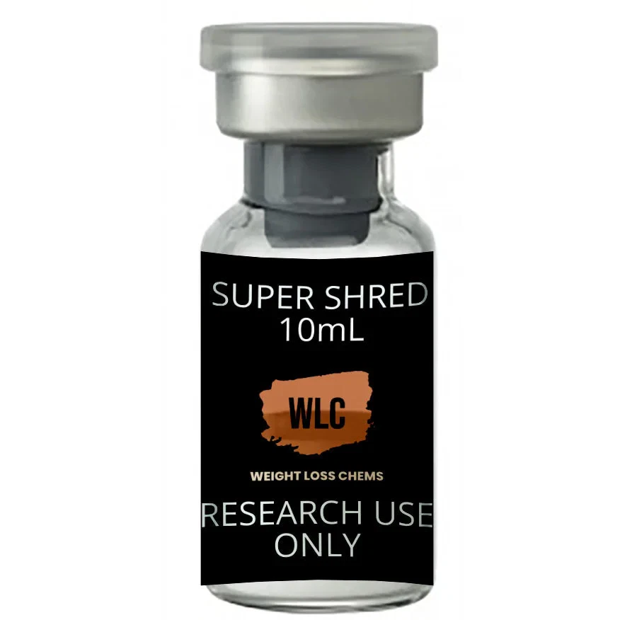 Super Shred 10ml: Weight Loss Chems research-use-only supplement in a glass vial