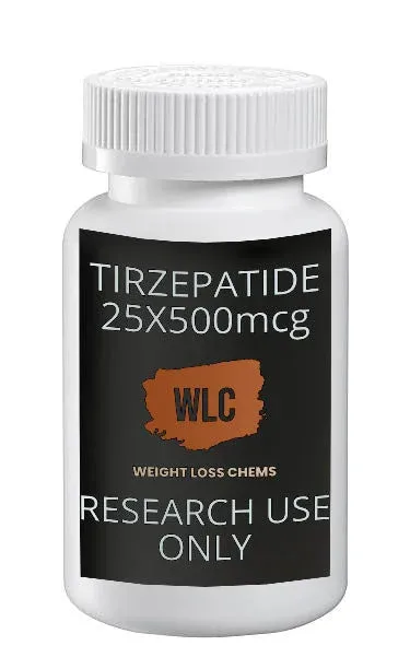 Tirzepatide 500mcg 25 tablets: Weight Loss Chems (WLC) research use only
