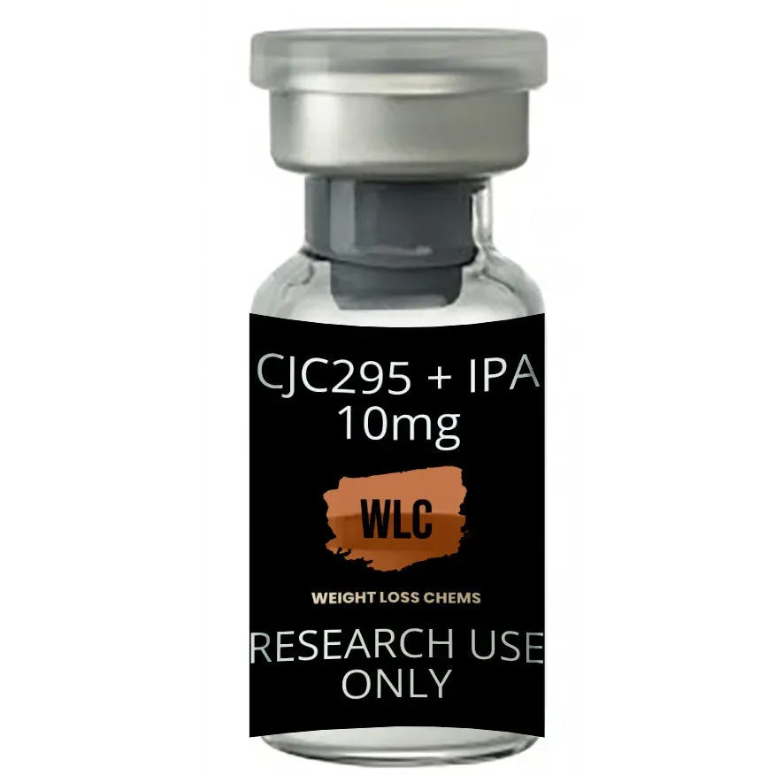 CJC295 + IPA 10mg vial for research use only. Weight Loss Chems product.