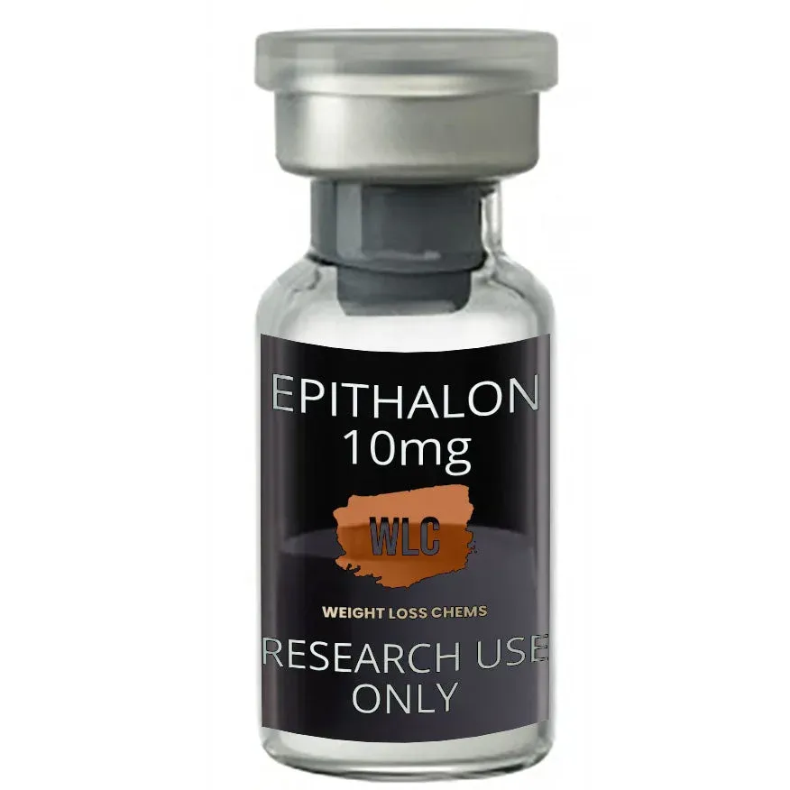 Epithalon 10mg vial for research use only. Weight Loss Chems product.