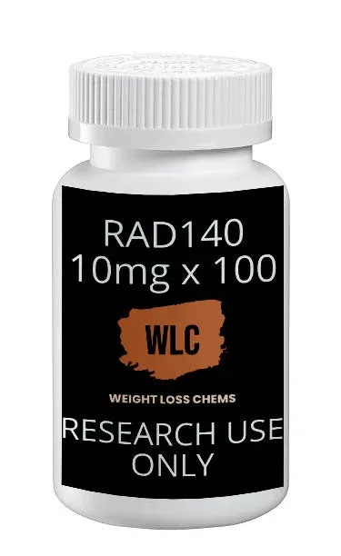 RAD140 10mg x 100 capsules: Weight Loss Chems supplement for research use only.