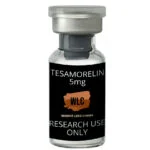 Tesamorelin 5mg vial for research use only. Weight Loss Chems (WLC) product.