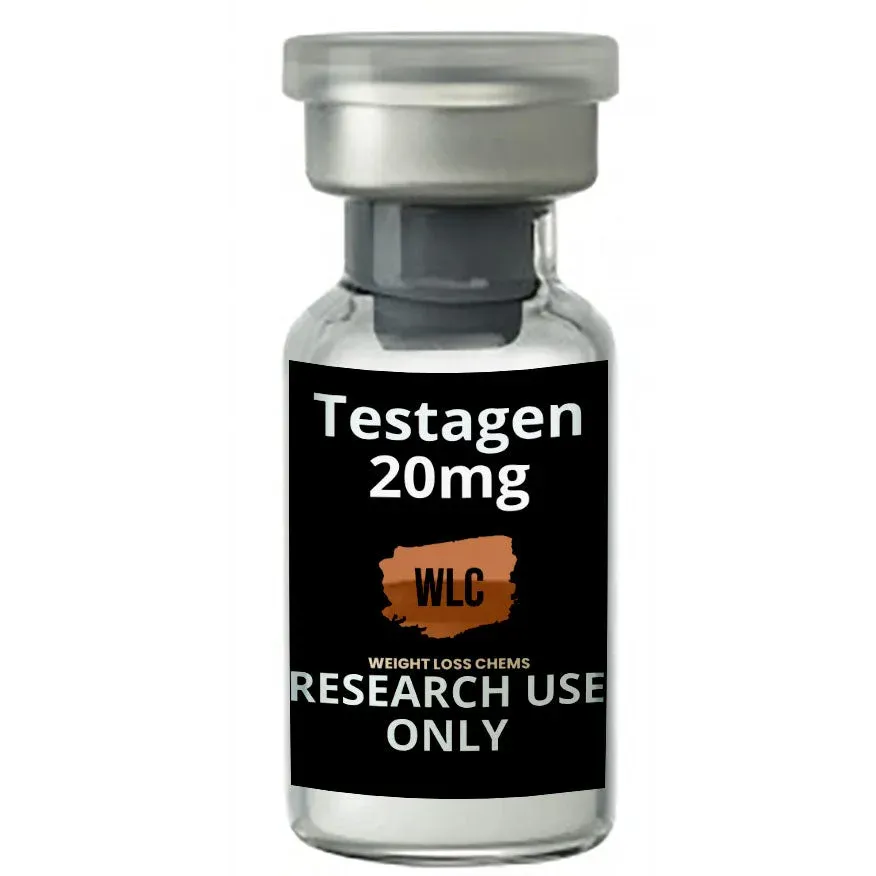 Testagen 20mg vial for research use only. Weight Loss Chems product.